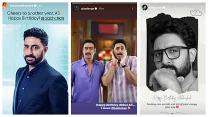 abhishek bachchan celebrating 50th birthday while kajol with ajay devgan wished him and ritesh deshmukh shared