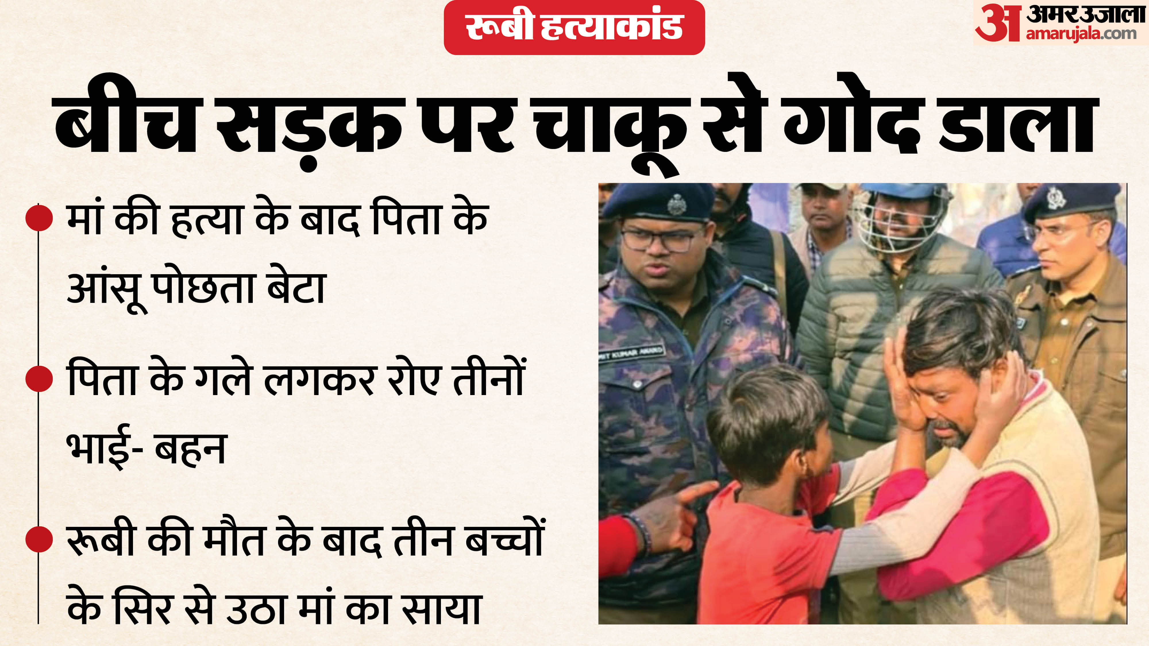 Amroha Ruby Murder case Lavish told his father Dont cry and also wiped away his tears