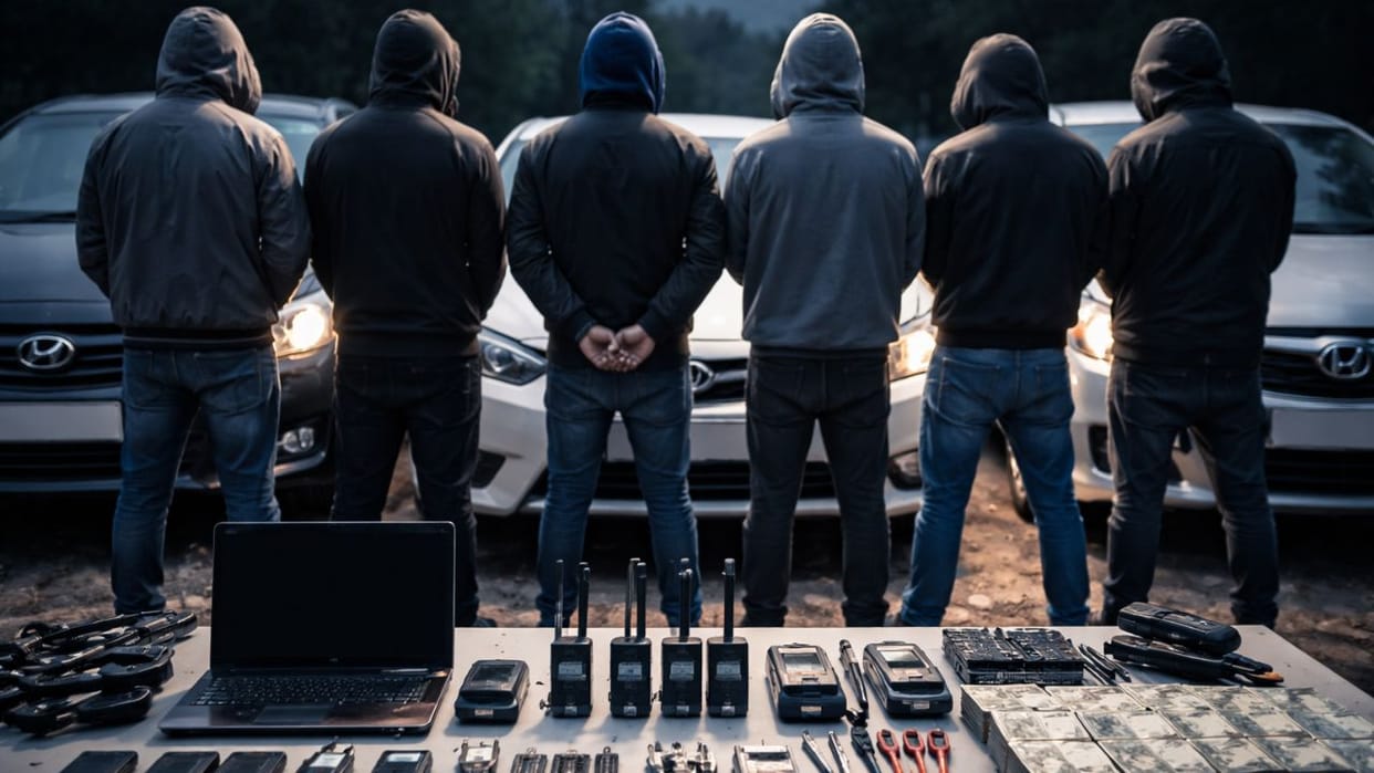 Six thieves arrested for stealing more than 200 vehicles using jammers in Noida