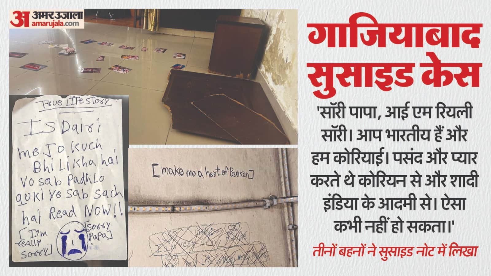 Ghaziabad Triple Suicide Story Three innocent sisters suicide due to online gaming addiction