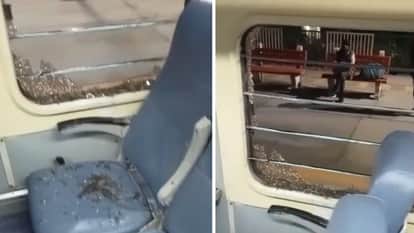 Miscreants pelted stones at Jan Shatabdi train, breaking windows