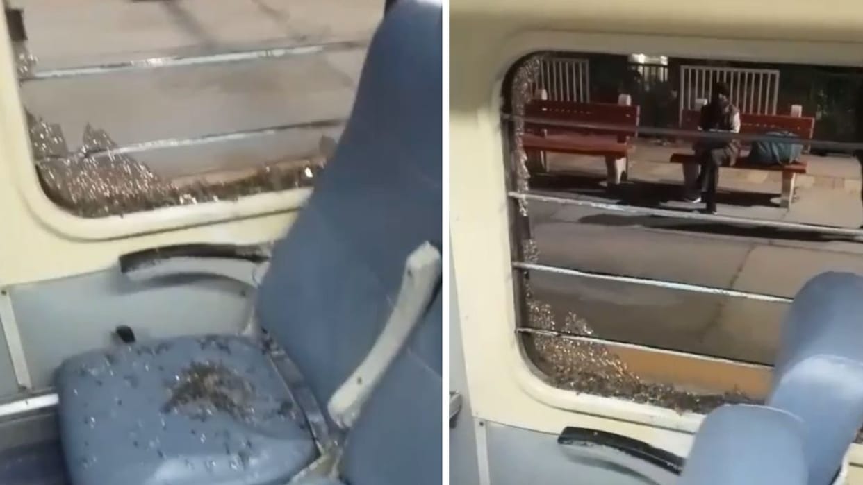 Miscreants pelted stones at Jan Shatabdi train, breaking windows