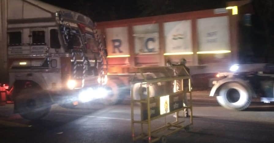 Unnao road accident A truck scattered four bodies across the road police collected the torn remains