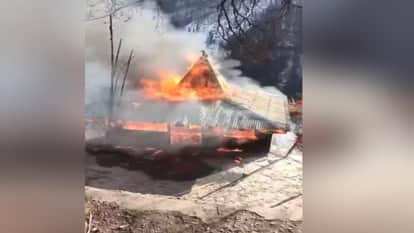 The 700-year-old Girad Mata temple in Khundel's Girad village was gutted by fire.