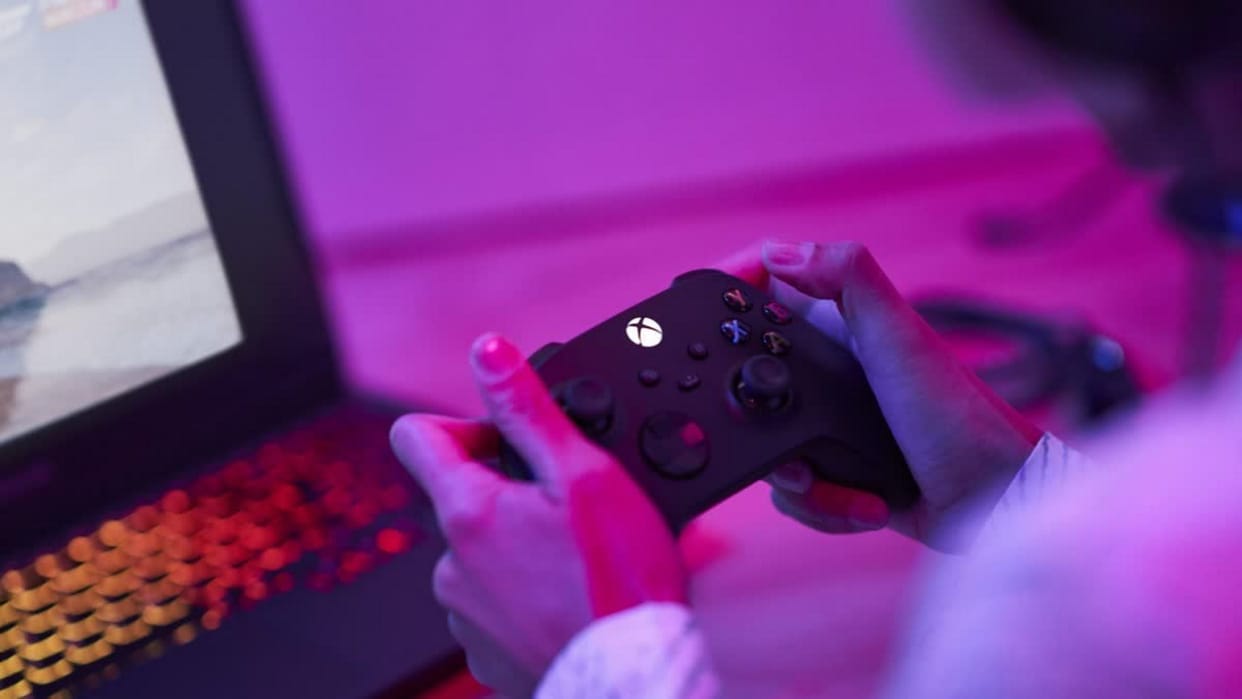 A six-year-old boy started speaking Korean while playing a game on his mobile phone.