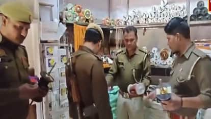 Checking campaign on Chinese thread in Aligarh