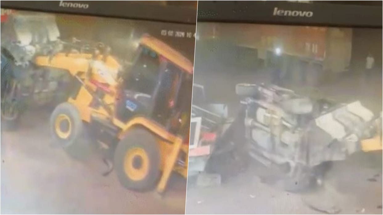 Jodhpur News: JCB vandalism at hotel on Nagaur Highway, goons create ruckus, two accused detained