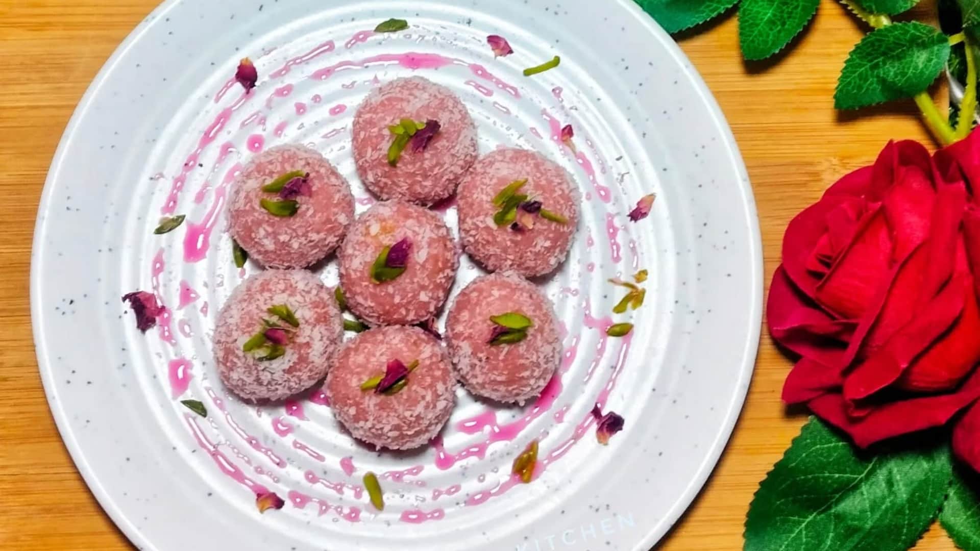 how to make rose coconut laddu for rose day 2026