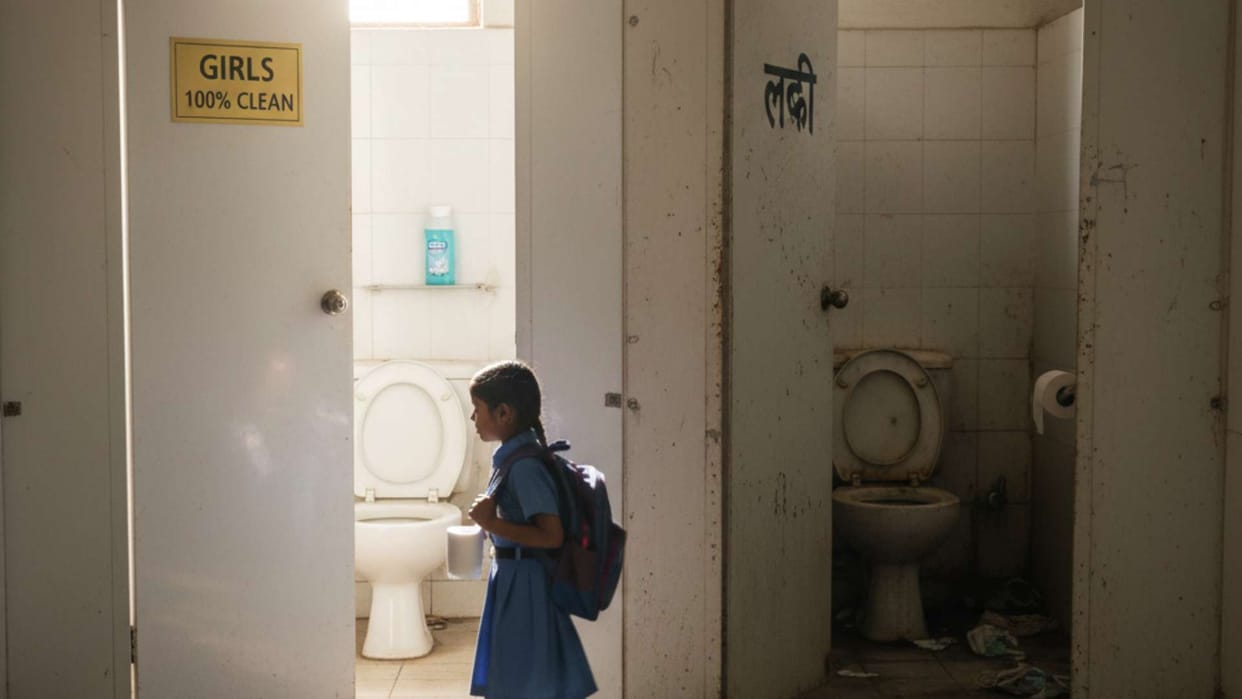 How accurate are the statistics on girls toilets in schools News in Hindi