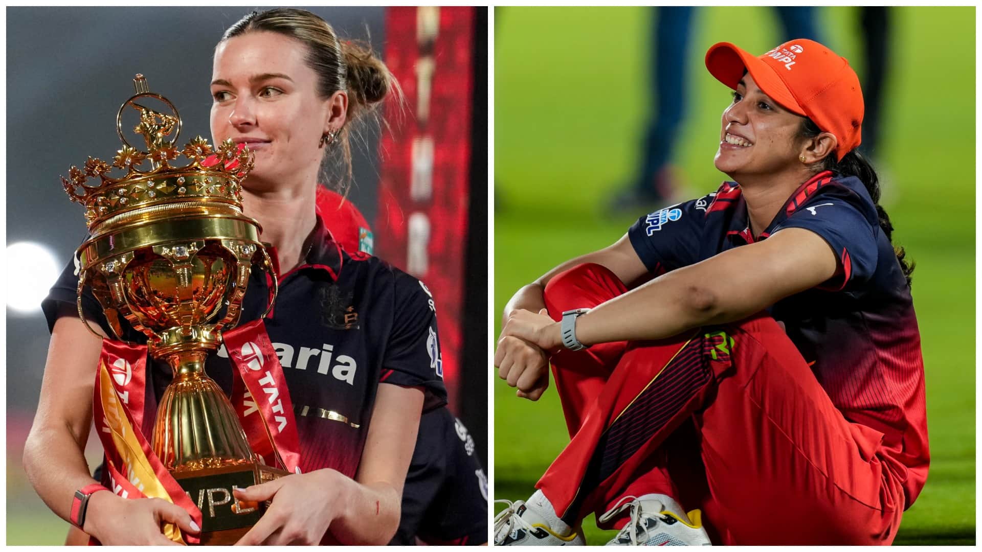 WPL 2026 Final Photos: Linsay Smith Sits on Lauren Bell and Georgia Wareham Lap as RCB Celebrate Title Triumph