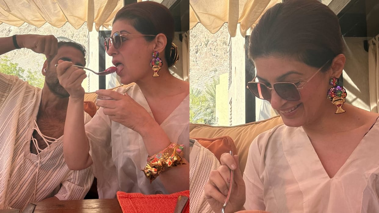 Twinkle Khanna explain the rules of eating Akshay Kumar show fist to wife