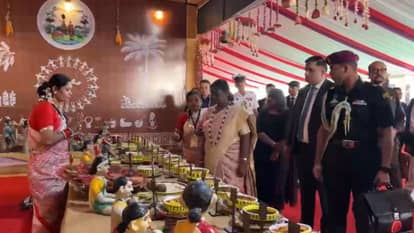 President Draupadi Murmu closely saw culture of Chhattisgarh in Bastar Pandum 2026