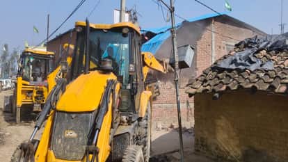 mosque built on government land in Bareilly demolished by a bulldozer in Bareilly