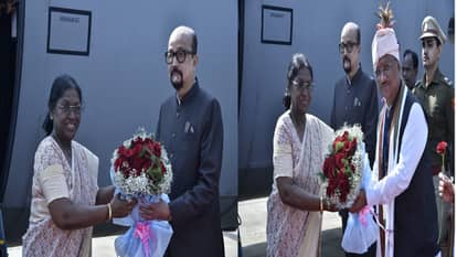 Draupadi Murmu Chhattisgarh Visit: Governor Ramesh and CM Sai welcomed President Murmu
