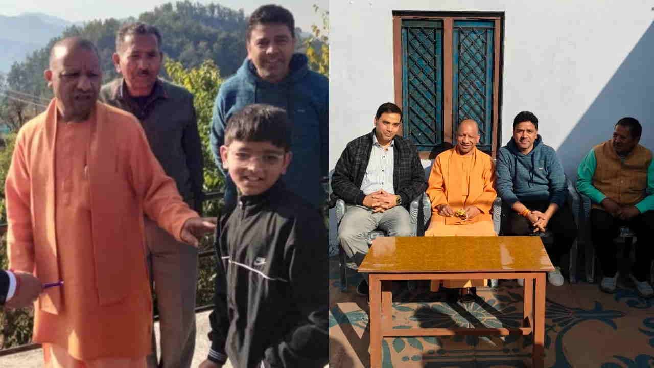 CM Yogi Visit Panchur Villagers arrived to meet young women extended invitations to their weddings