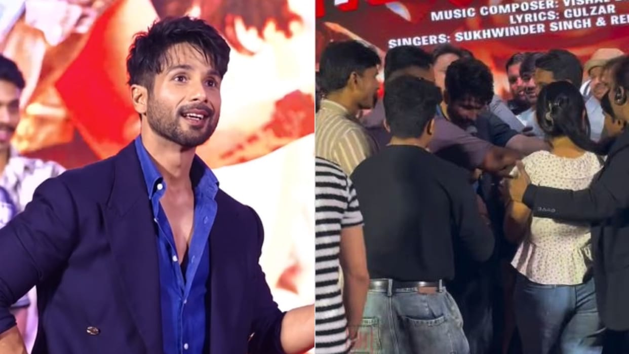 Shahid Kapoor Mobbed By Fans In Movie O Romeo Song Paan Ki Dukaan Launch Event