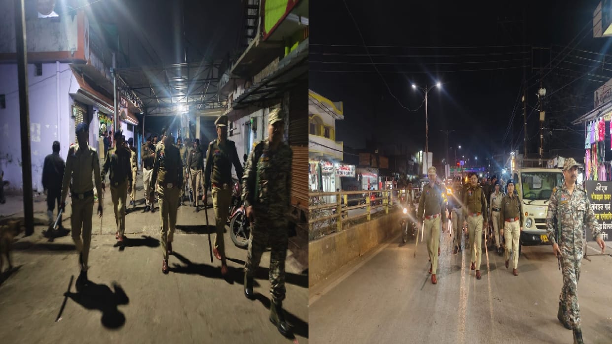 Police conducted combing patrol checking in the capital to crack down on criminals