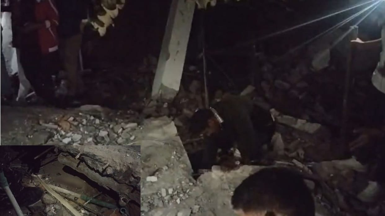 Several people were trapped after a three-story building collapsed in Kota see seven photos of the incident