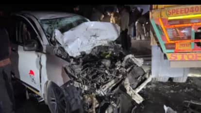 Car and truck collided in Mansa killing four people from Haryana
