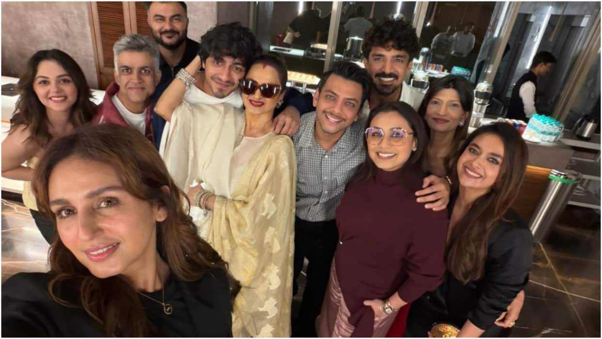 Rekha To Aneet Padda Huma Qureshi Ahaan Panday And Vishal Jethwa Attends Rani Mukerji Mardaani 3 Screening