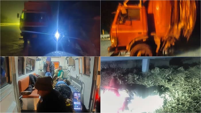 Mathura Road Accident Six passengers died in Horrific accident on Yamuna Expressway watch photos