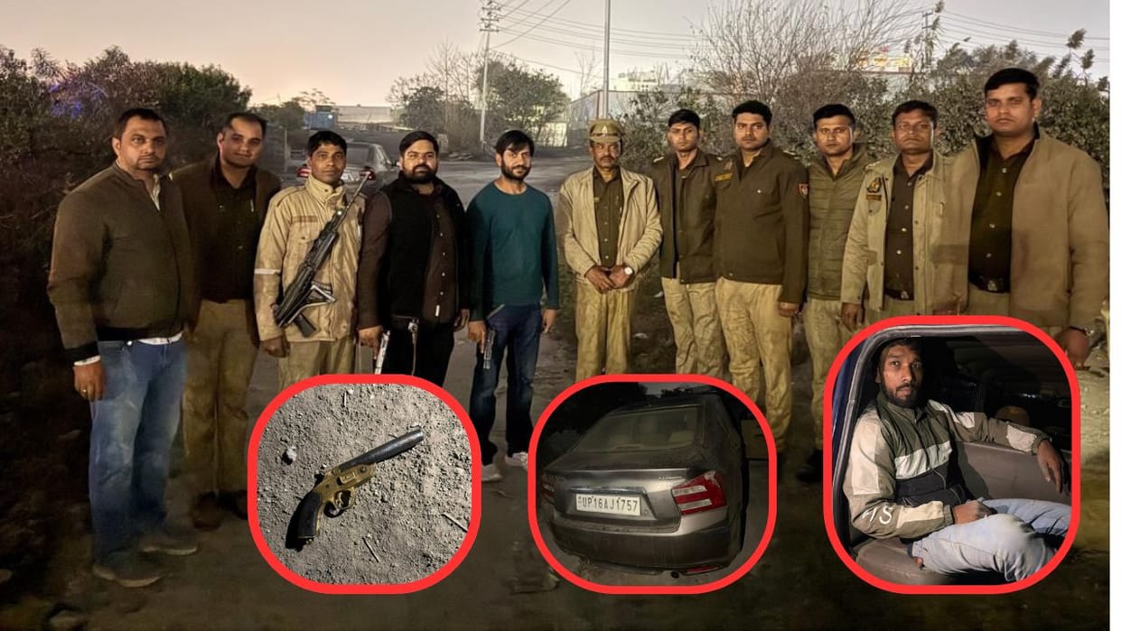Criminal shot in leg in police encounter in Greater Noida Ecotech-three