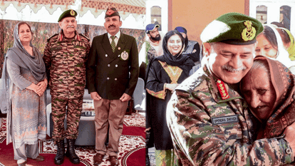 Poonch Army chief gets emotional as he hugs his 20-year-old comrade