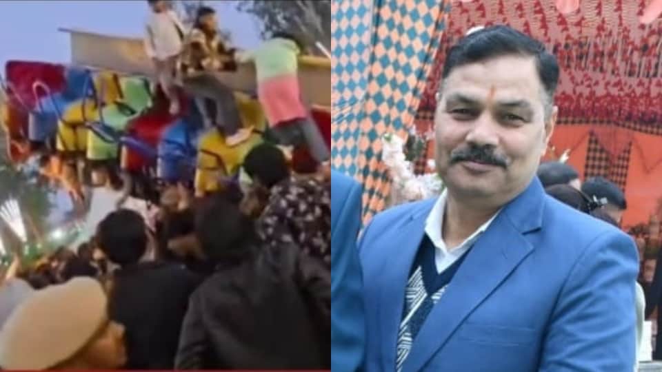 Surajkund fair mela swing broke one end broke after second video injuring 13 people inspector died