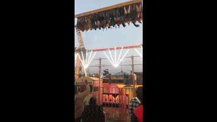 Surajkund mela swing breaks not once but twice heartbreaking video surfaces