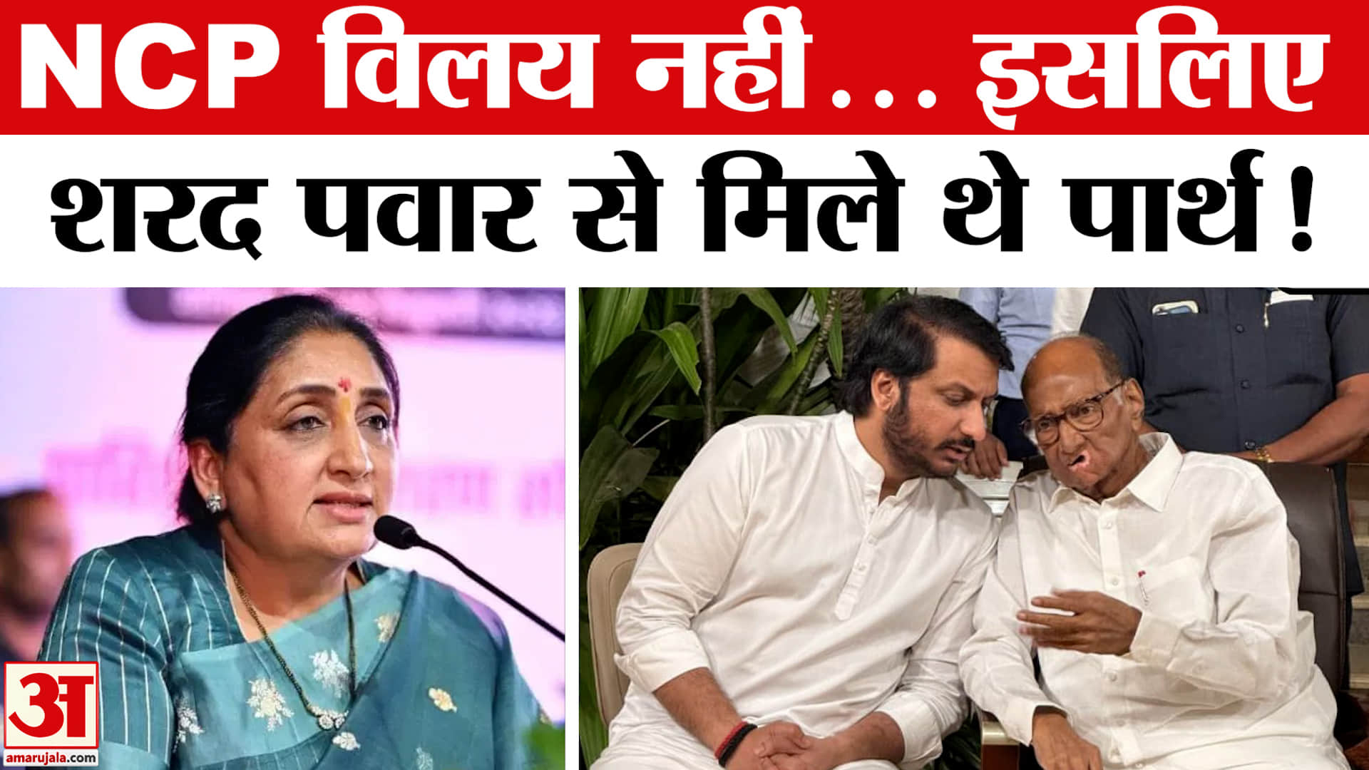 शरद पवार से मिले पार्थ पवार