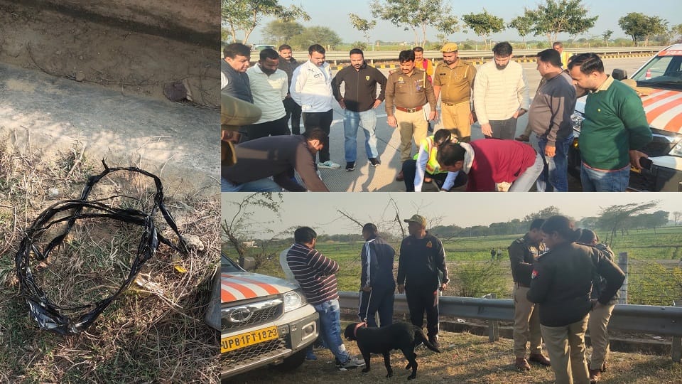 Woman Strangled to Death Body Wrapped in Blanket and Dumped on Yamuna Expressway