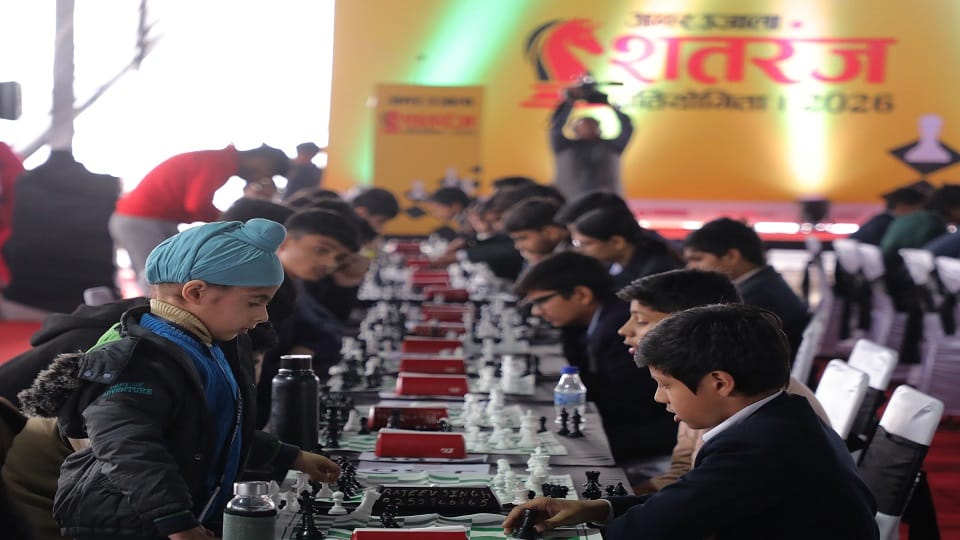 Amar Ujala Chess Competition 2026: Young masters engaged in a game of checkmate throughout the day