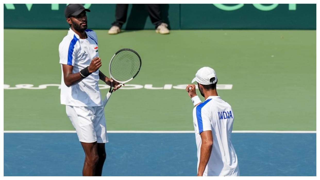 Davis Cup Bhambri-Dhakshineswar win marathon doubles to put India 2-1 ahead Know