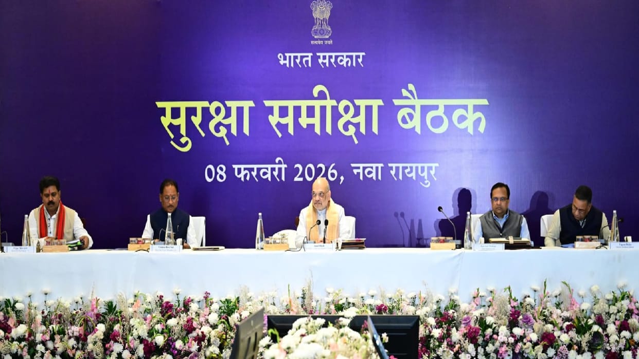 High-level strategic brainstorming led by Union Minister Shah in Raipur