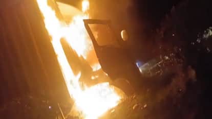 A short circuit in the container cabin caused a fire