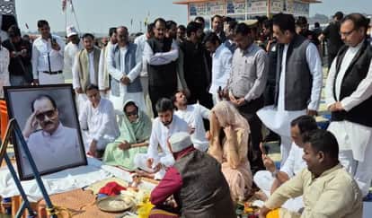 Maharashtra Deputy CM Ajit Pawar's ashes immersed in Sangam; son Jai completes rituals