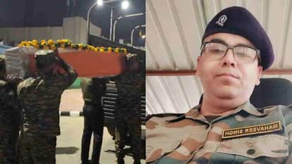 Dehradun News soldier body was brought to Dehradun airport on an IndiGo flight