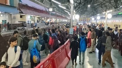 Kanpur: Central station crowded with exam candidates, five special trains were operated