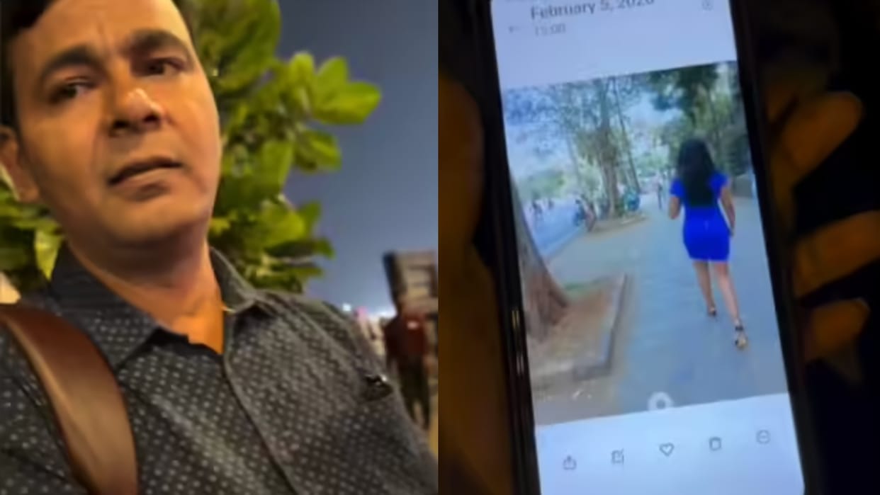 Viral Video Of Girl Confronted The Man Who Clicked Her Pictures In Marine Drive Mumbai