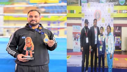 Akhil Thakur wins gold medal in kickboxing, Dakshang Singla from Nalagarh wins bronze.