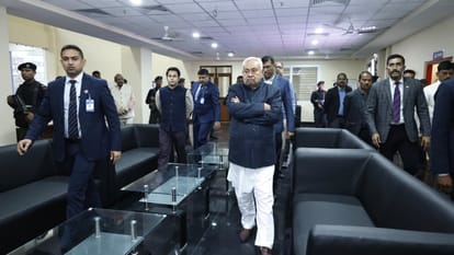Bihar News : Nitish Kumar inspected Fisheries Development Building patna bihar