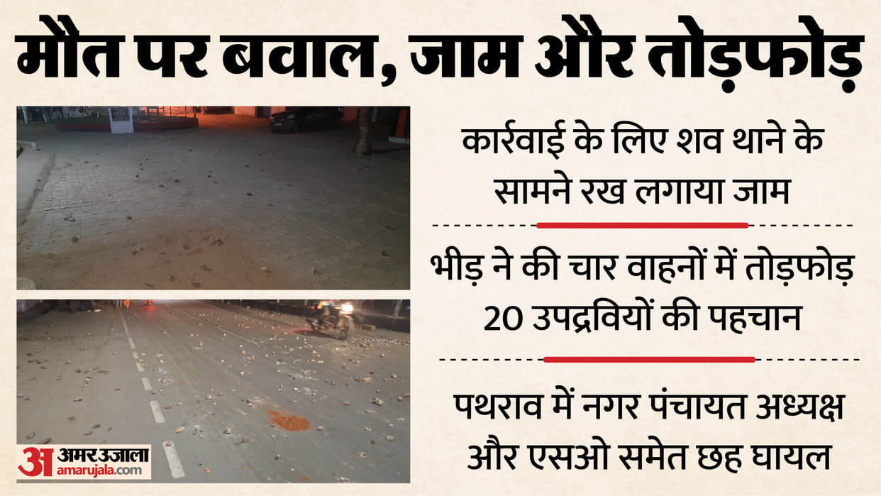 Two hour Ruckus outside police station in Mursan Hathras 20 rioters have been identified and three custody
