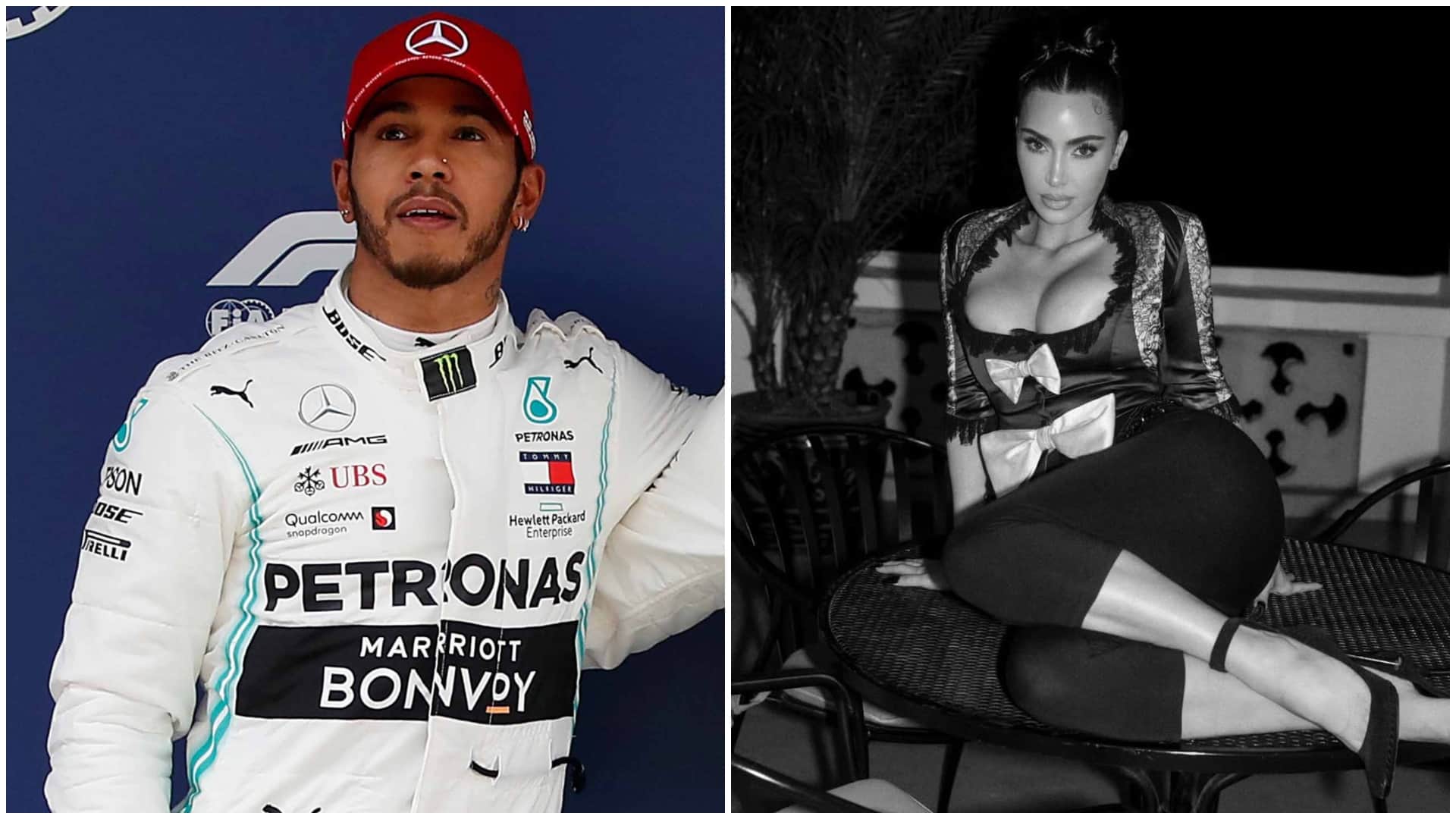 Video: Kim Kardashian and Lewis Hamilton Spark Romance Buzz With Super Bowl Appearance