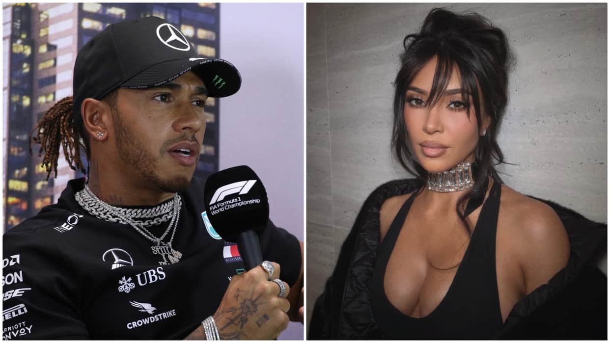 Video: Kim Kardashian and Lewis Hamilton Spark Romance Buzz With Super Bowl Appearance