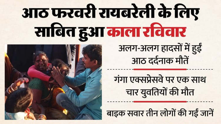 UP: आठ फरवरी रायबरेली के लिए काला रविवार, अलग-अलग हादसों में आठ मौतें; एक्सप्रेसवे पर कार ने चार को कुचला