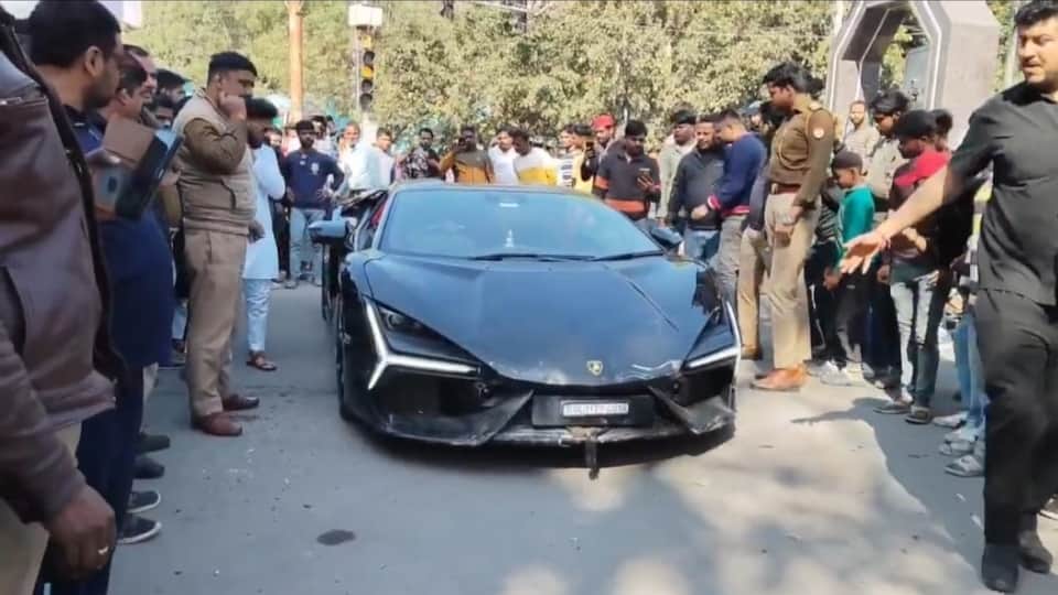 Tobacco dealer son Shivam Mishra arrested in Kanpur Lamborghini crash case