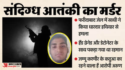 Suspected Abdul Rahman Terrorist Dies in Faridabad Jail After Attack by Another Prisoner news in Hindi