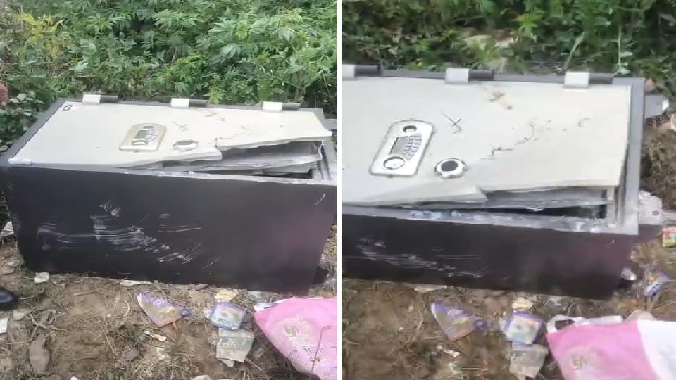 Stolen Instacart Services safe found in vacant plot