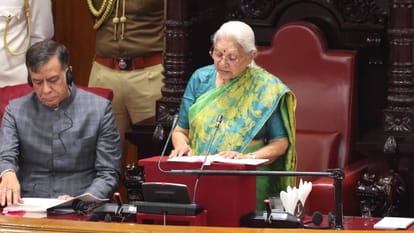 UP Vidhan Mandal Budget Session 2026 Anandiben Patel's address Cm Yogi Akhilesh Yadav Updates in Hindi