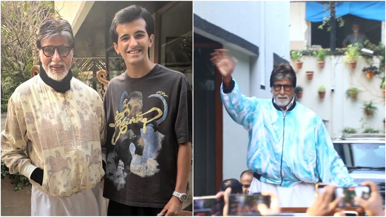 Amitabh Bachchan Invites Neighbour To His Home After Sunday Darshan Video Goes Viral See The Photos